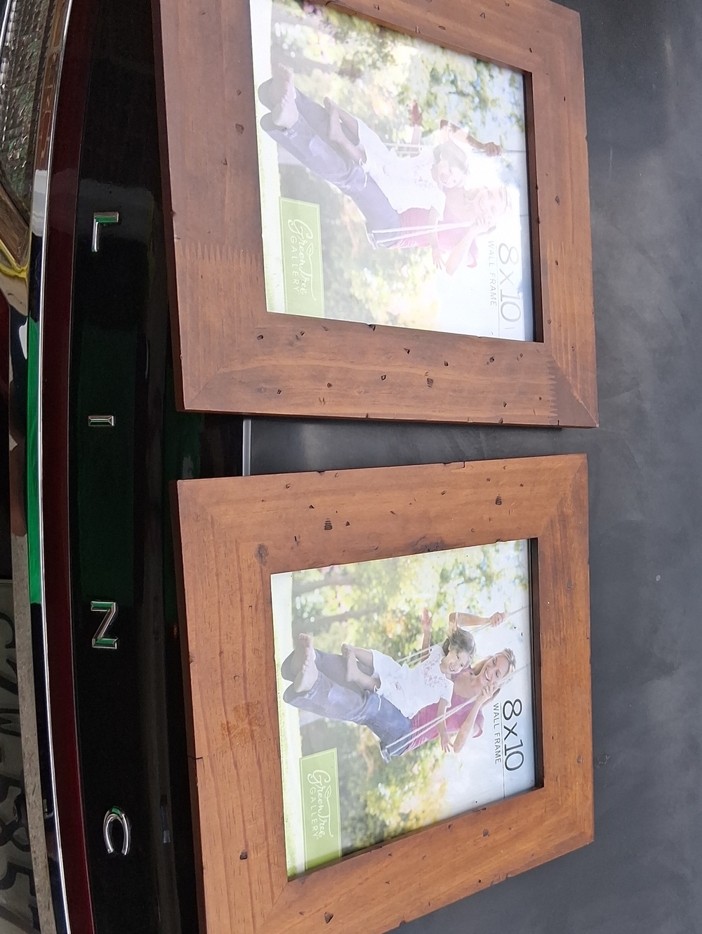 Wood Green Tree Picture Frame Espresso Brown 8X10 X2